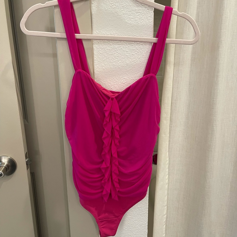 NBD Pink Bodysuit